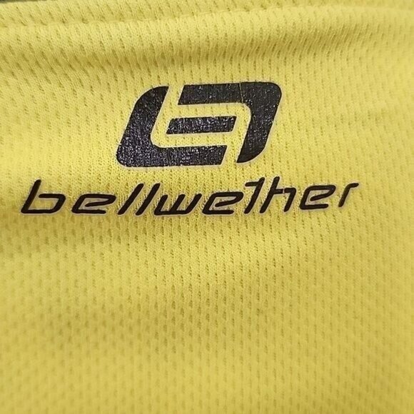 Bellwether Cycling Jacket Yellow/Black 1/4 Zip Lightweight Pockets Men's Large - Picture 4 of 6